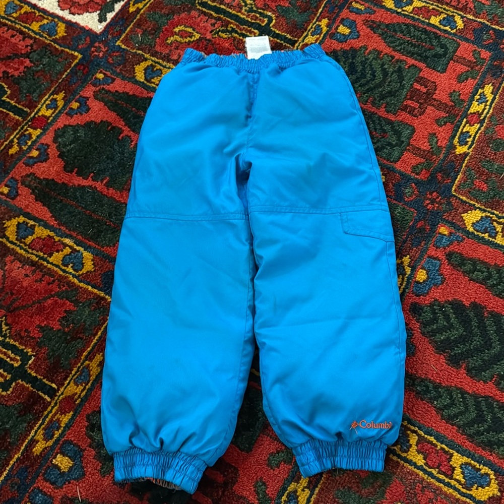 Columbia Omni Heat Blue Snow Pants Ski 4-5 Youth Girls Boys